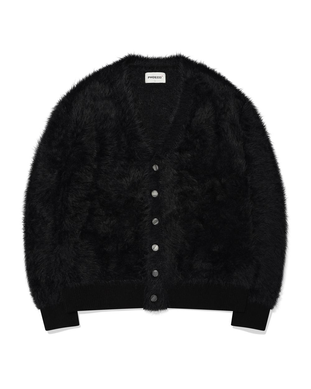 Hairy Cardigan/Black