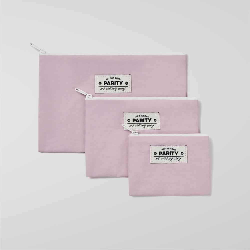 패리티 플랫 파우치 바이올렛 (3 size)