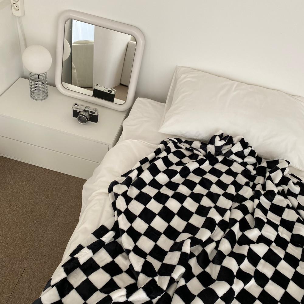 더배럴라이프 체커보드 담요 블랭킷