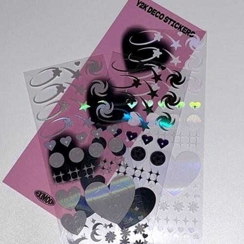 [레키문] Y2K DECO STICKER 3COLOR SET