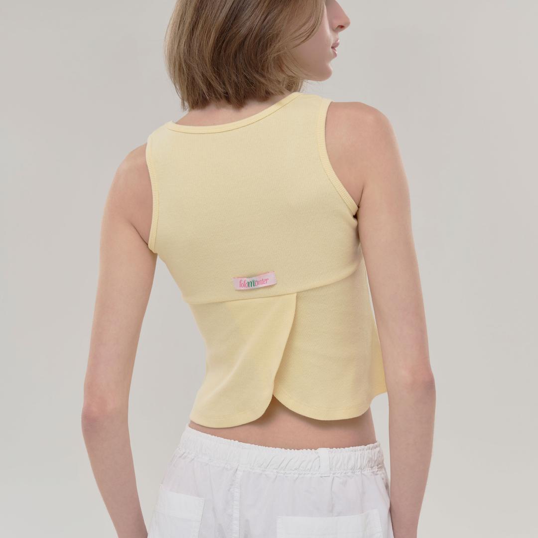 Climbing Flora Crop Top_Lemon