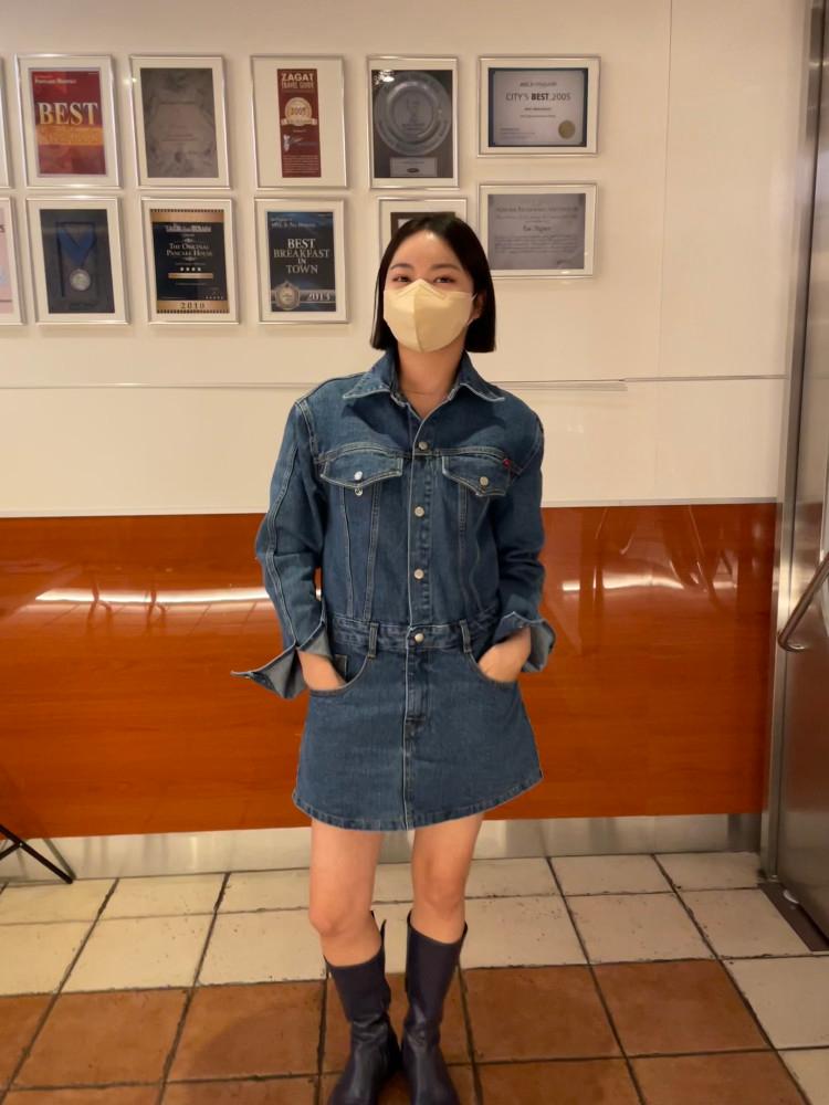 (당일) 로라 데님카라원피스