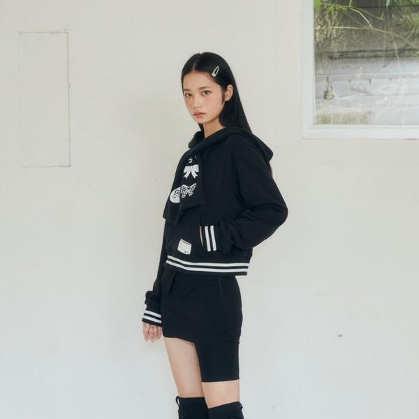 JERSEY SKIRT SHORTS_BLACK
