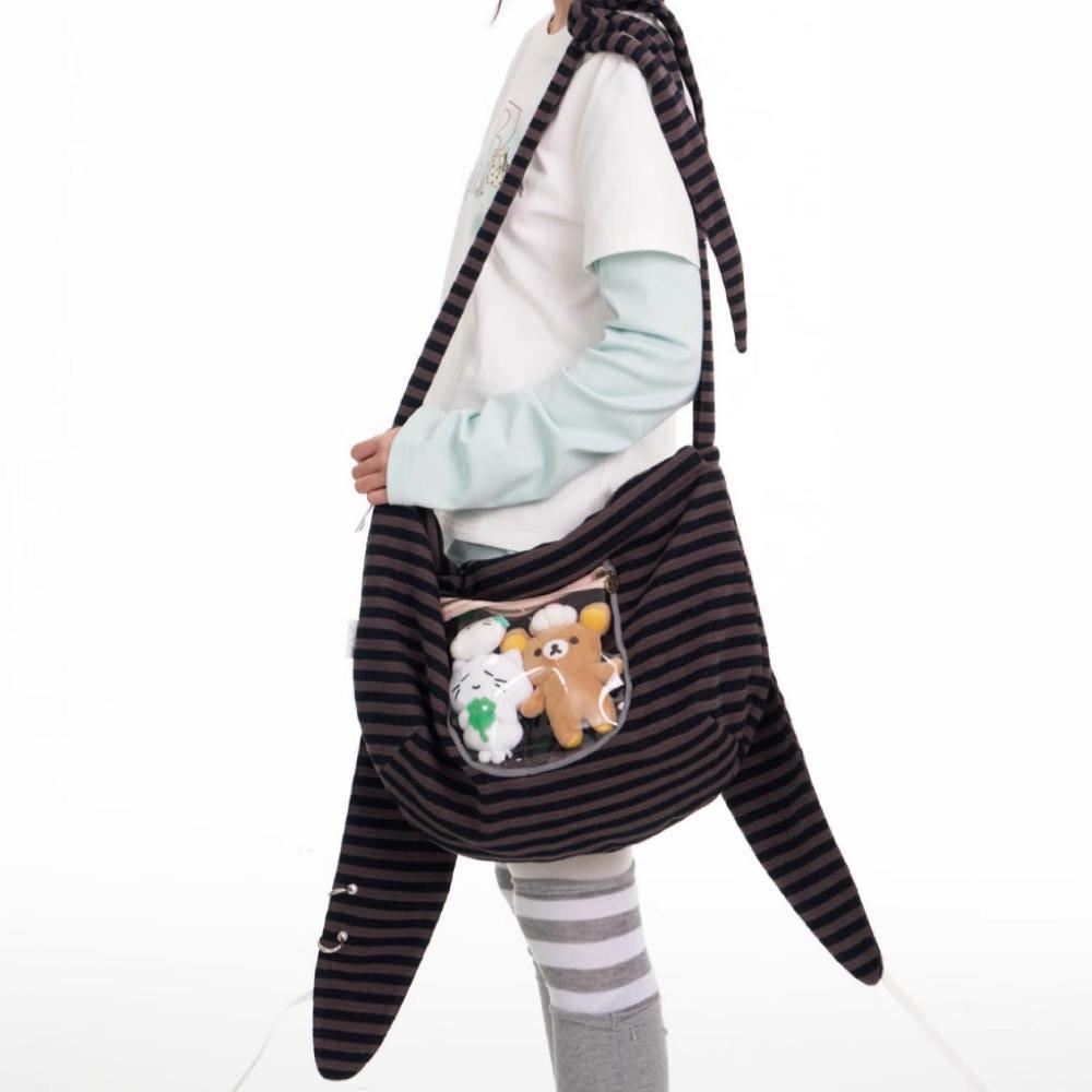 BETWEENAND x waji 크로스백 y2k Rabbit Ear 롱스트랩 숄더백