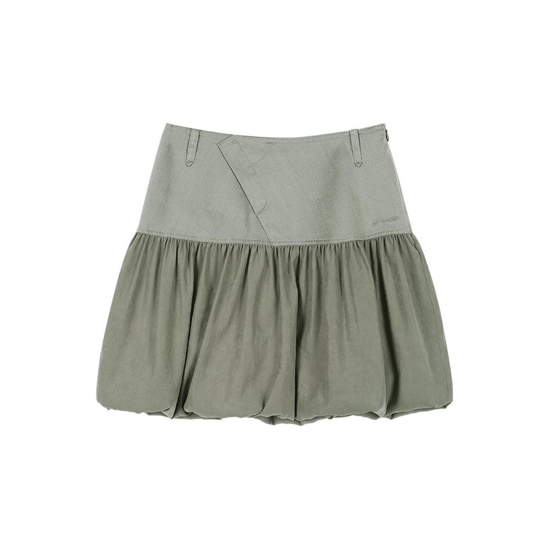 LAYERED PUFF SKIRT [GREY]