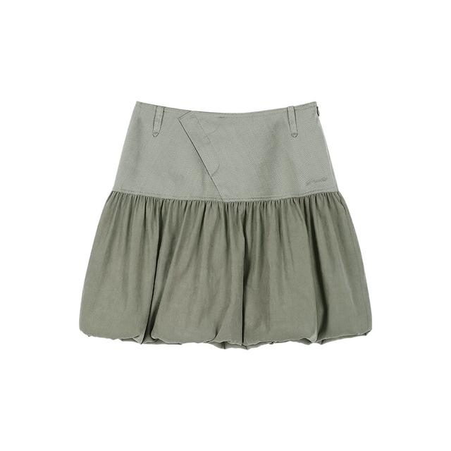 LAYERED PUFF SKIRT [GREY]