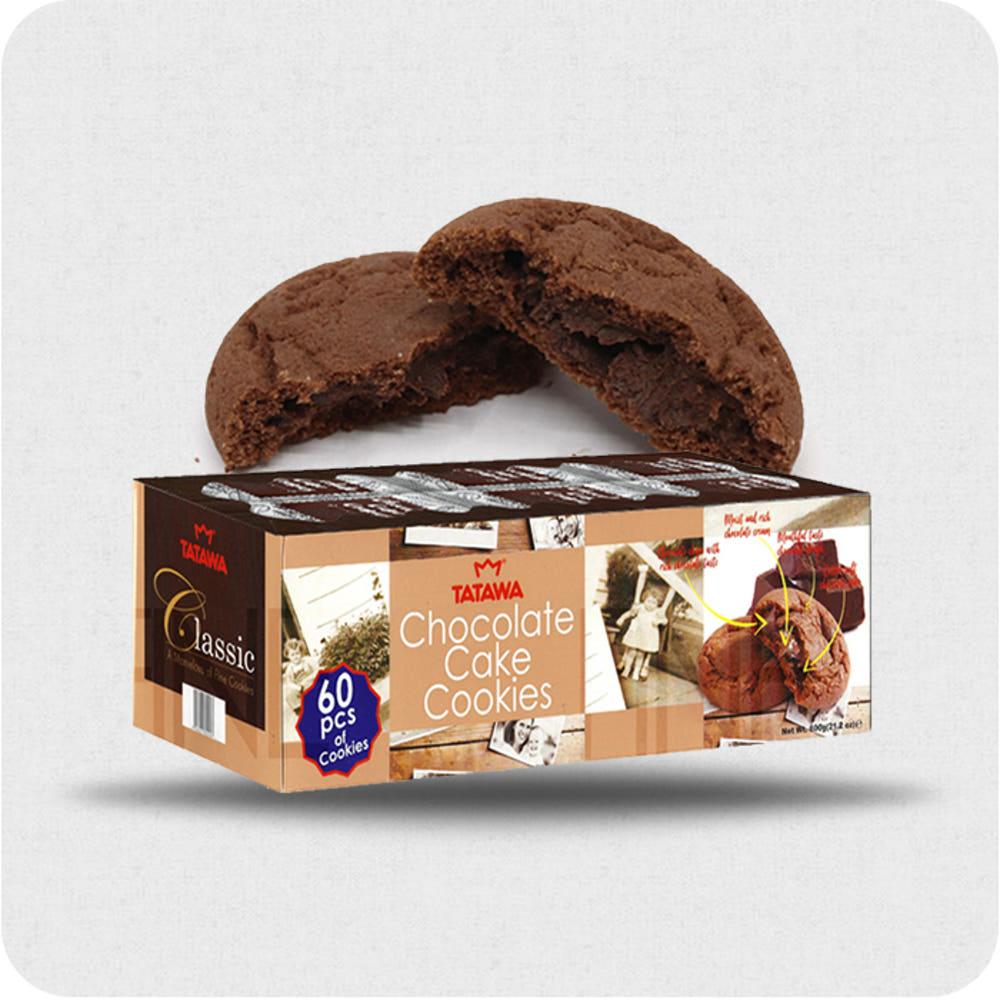 타타와 쿠키 초코맛 600g (10g X 60개입) 대용량 낱개포장 과자