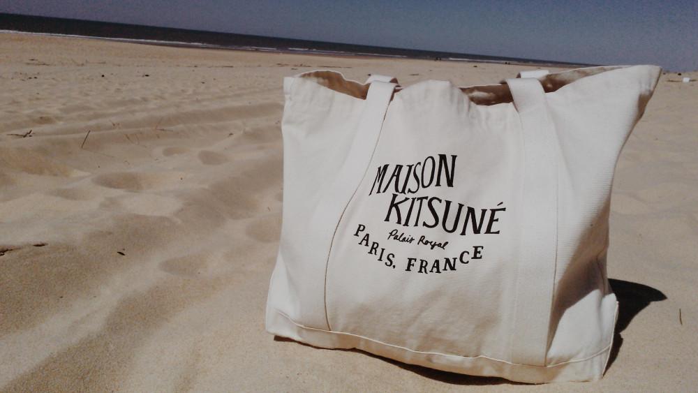 (당일발송) 메종키츠네 팔레로얄 캔버스 에코백 토트백 21FW 22SS