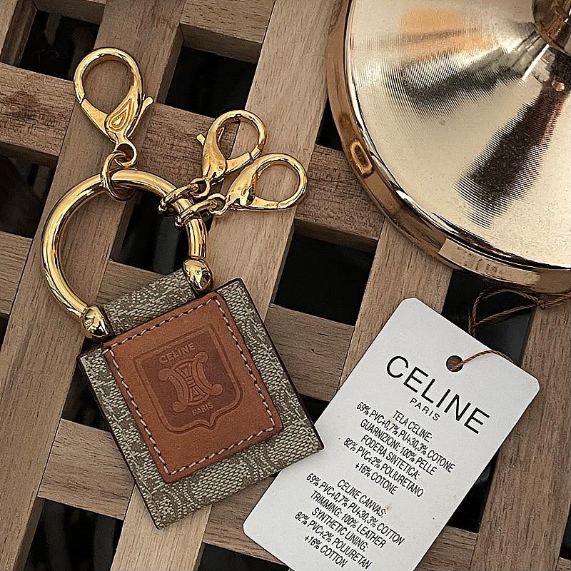 CELINE macadam gold key ring