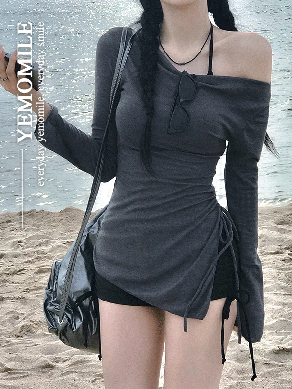 유니 오프 커버업 수영복 세트 (3pcs)