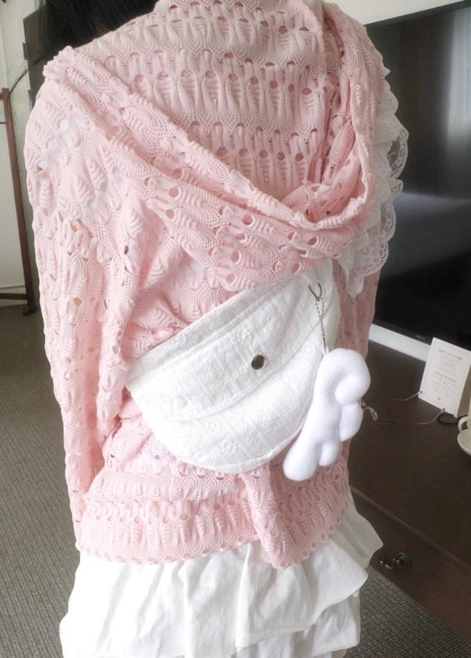 묘랑 Petit lace waist bag (2color)