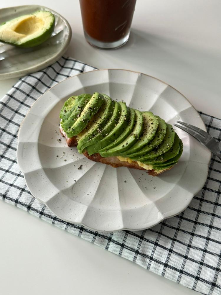 빈티지 플라워 디저트 파스타 물결 원형 접시 20cm