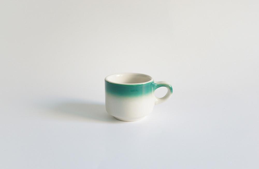 [vintage] 버팔로 차이나 그린 포레스트 머그컵 (buffalo china green forest mug)