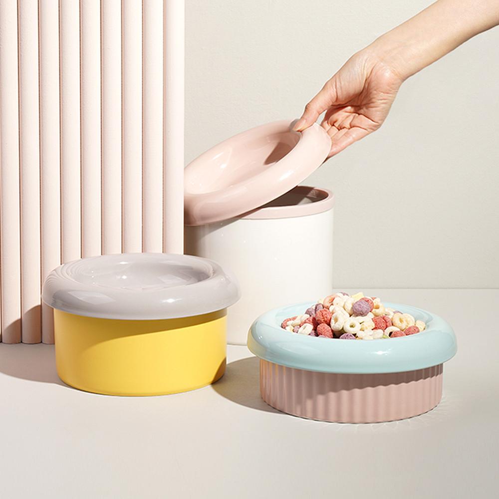 보울보울 강아지밥그릇 고양이 식기 물그릇 헬로 도넛볼 세트 7cm : 보울보울