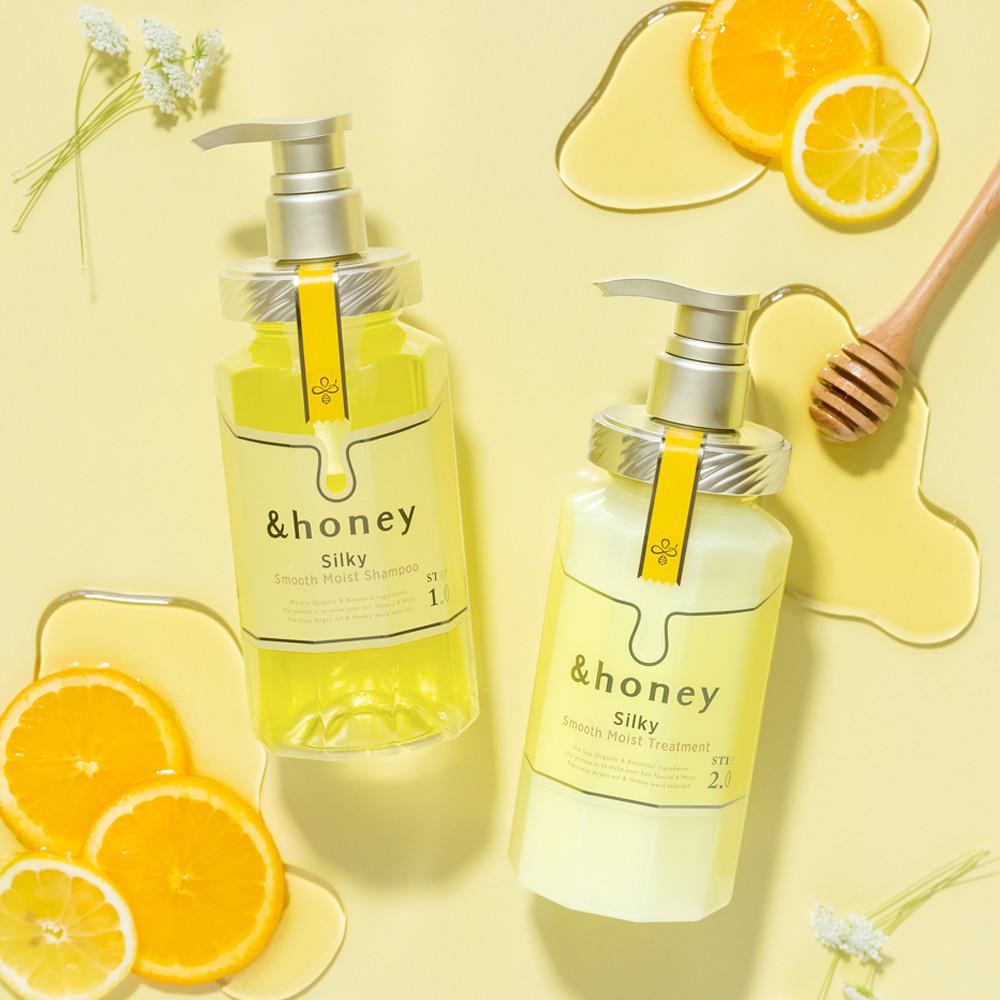 &honey 앤허니 실키 스무스 모이스트 헤어 2종 세트 / 한국 공식 판매