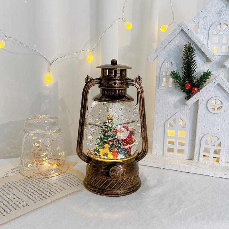 크리스마스 앤틱 오르골 멜로디 랜턴 스노우볼 산타클로스