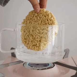 1인 가구 내열 유리냄비 혼밥 라면냄비 2Size