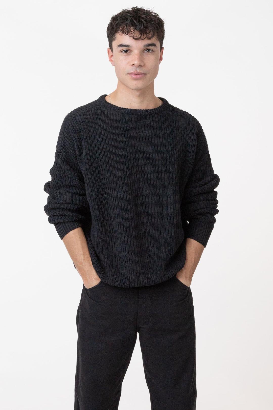 FMP01 - Unisex Fisherman Pullover - Black / XS
