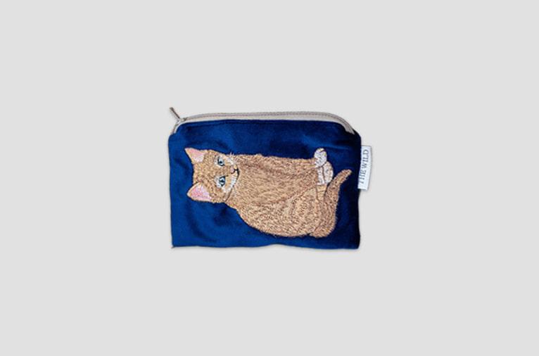 [더와일드] 벨벳 카드파우치 (kitty) (18차입고)