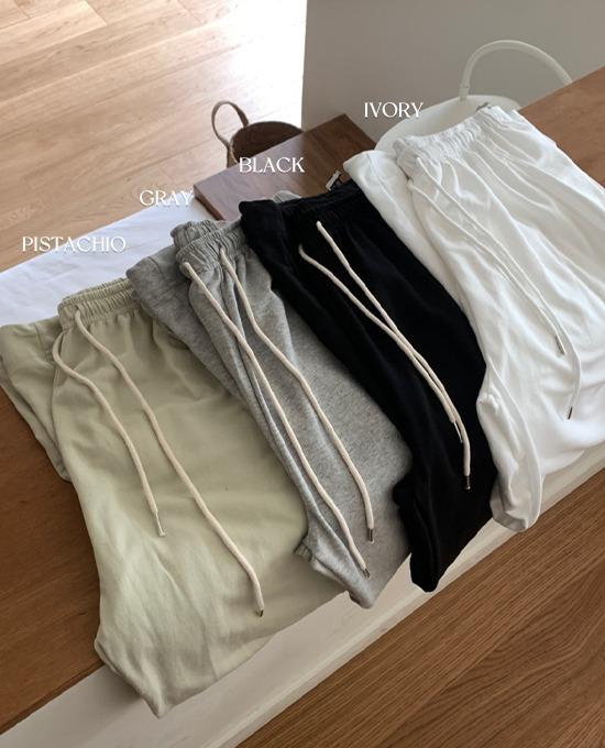 [장마룩][와이드팬츠][썸머🍉][무료배송][ofm] 썸머 스트링 절개 와이드 트레이닝 팬츠 (pants)