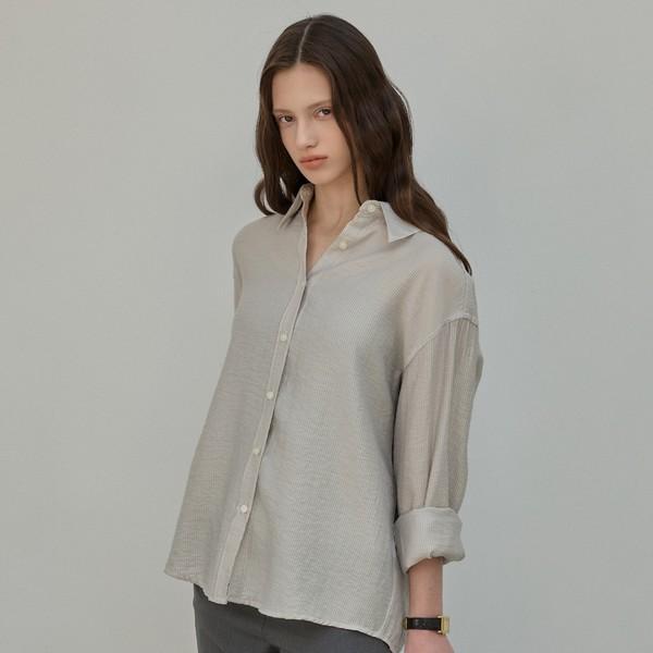 Sheer Stripe Shirts_2Color