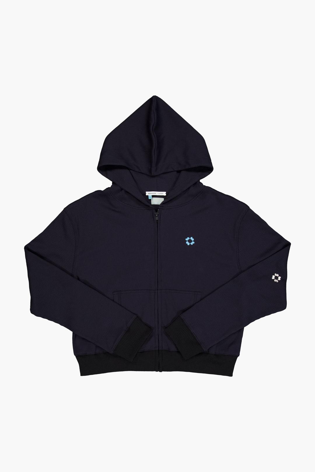 Lucky Zip Up_Navy