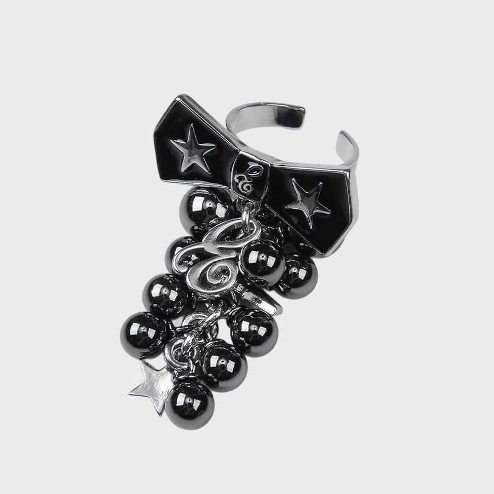 BOW&GRAPE RING (BLACK)