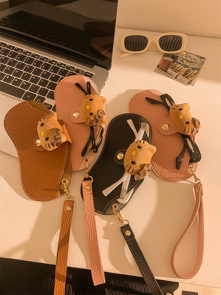 귀여운 키티 안경 선글라스 포켓 휴대용 케이스