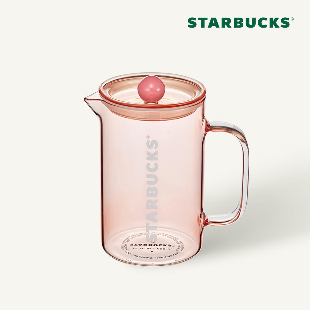 [스타벅스] 22 오텀 핑크 사이렌 글라스 서버 600ml