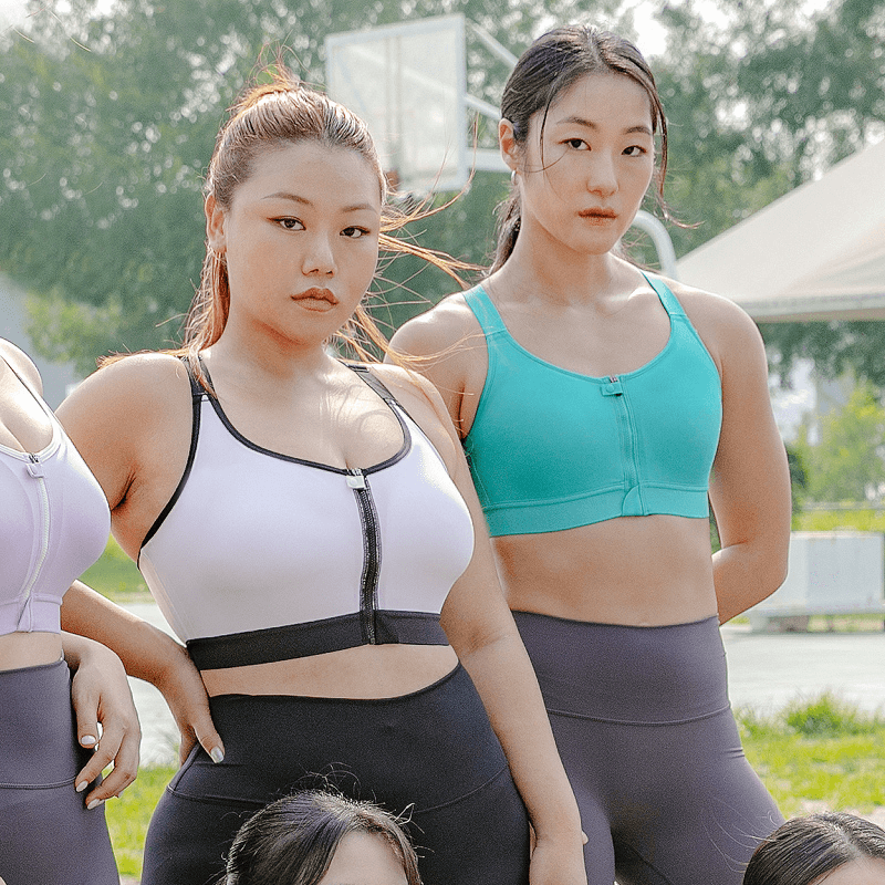 하이서포트 짚업 스포츠브라