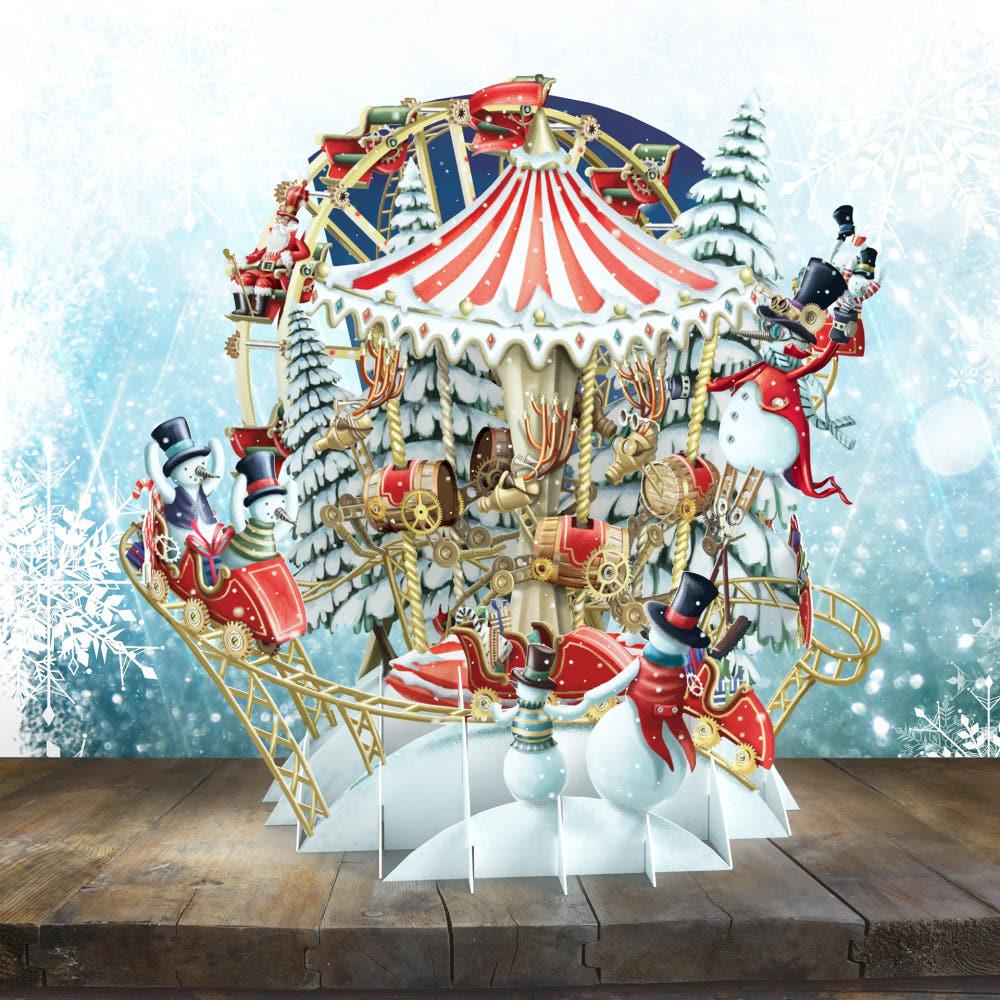 Christmas Carousel- 3D Pop Up Christmas 카드