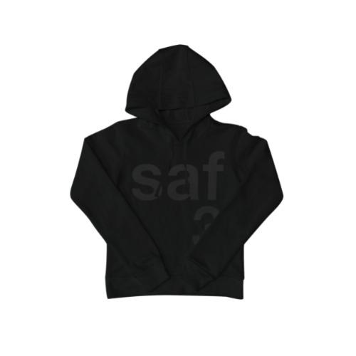 1/2 BASIC SAFARI HOODIE (BLACK)