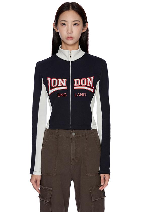 레이싱 하프넥 집업 카디건