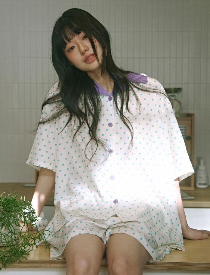 민티도티 클린핏 반팔 커플 파자마세트