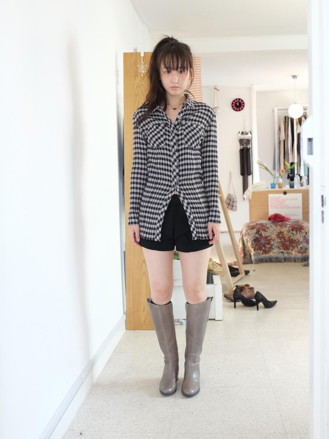 MARIE CLAIRE check shirt