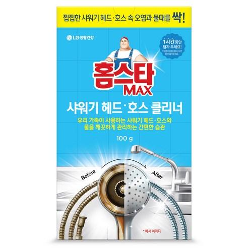 홈스타 맥스 샤워기 헤드 호스 클리너, 100g, 1개