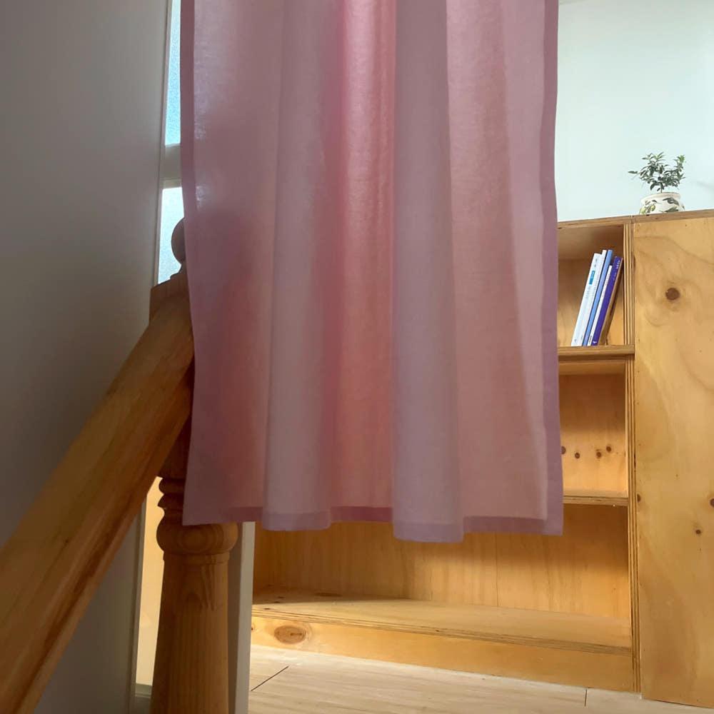 [bakha] pink linen curtain | 핑크 린넨 가림막 커튼 (제작기간 최대 5~7일 소요)