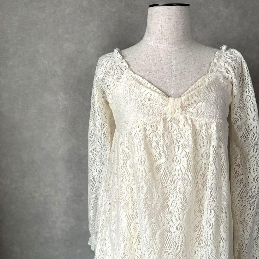 【新品未使用】LIZ LISA リズリサ ワンピース レース リボン サイズ0