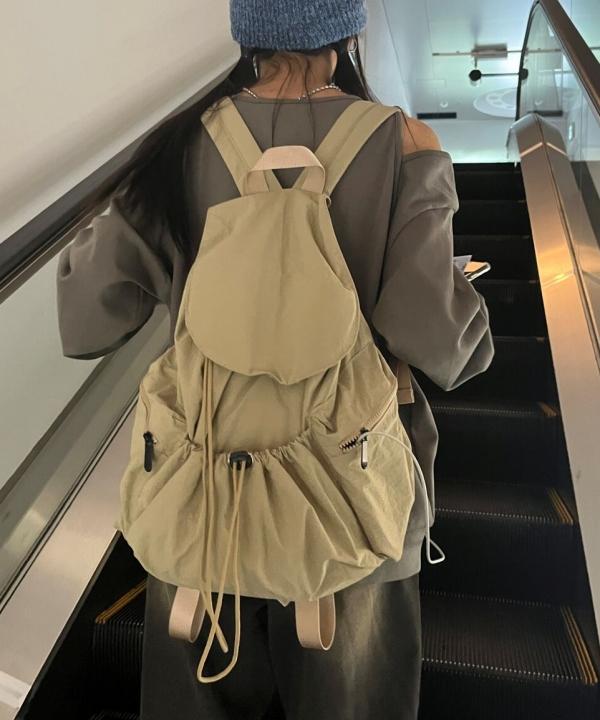 만다린트리 [당일출고🚚/노트북수납/3천장돌파🔥] 디토 스트링 백팩 나일론 복조리백 보부상백 학생 여행가방 5 color