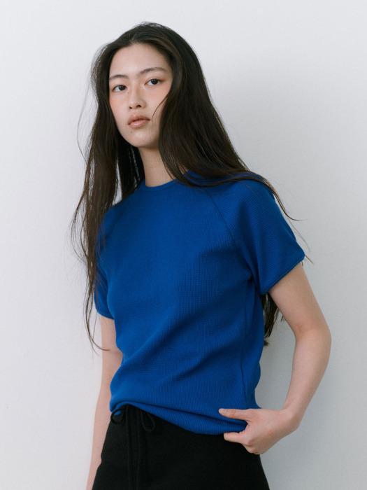 [재입고] ESSENTIAL WAFFLE JERSEY TOP - BLUE