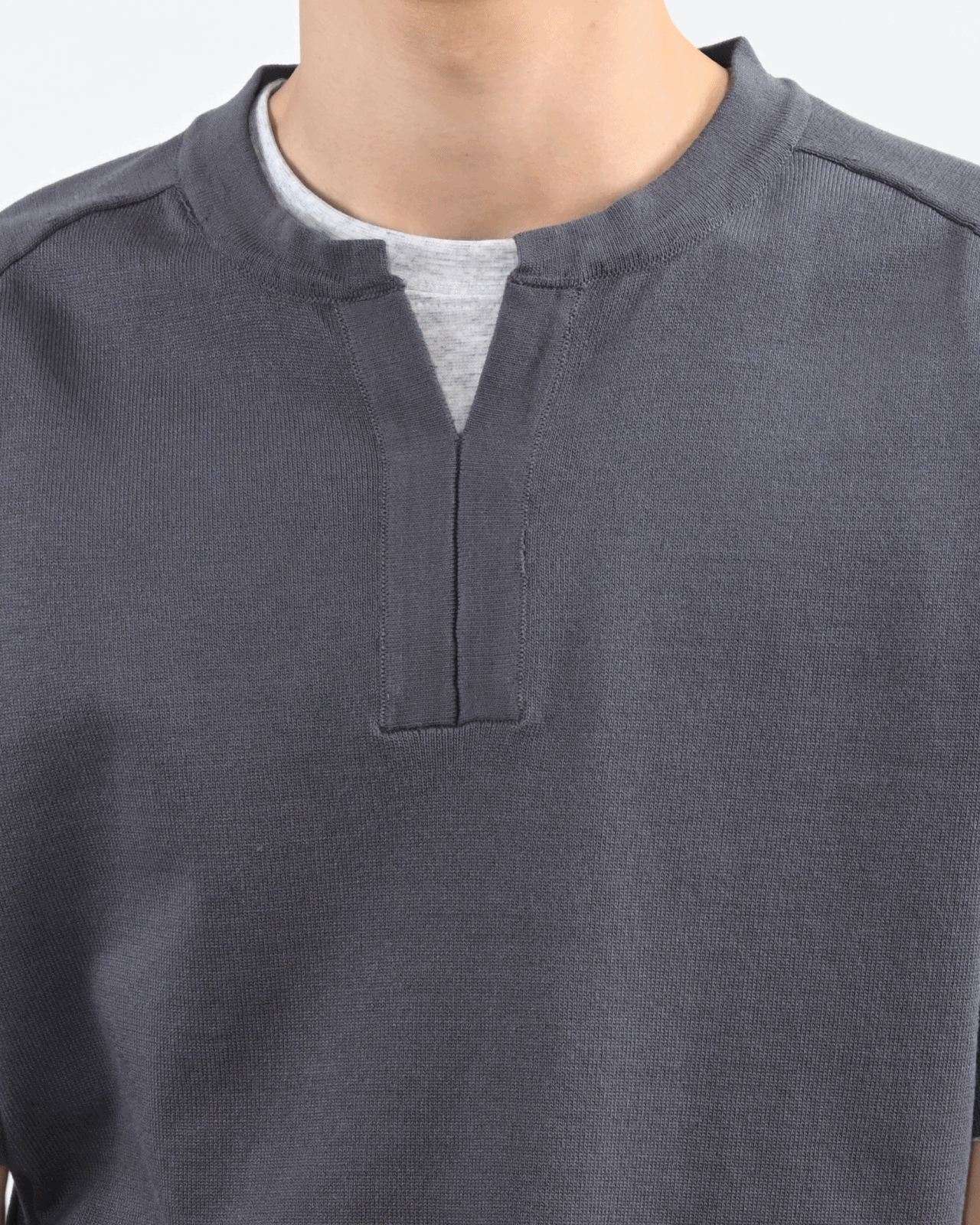 lip henineck half knit