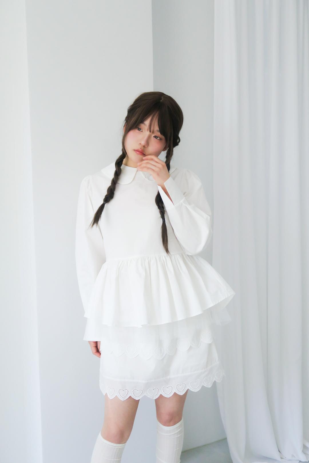 Rieto sha shirrng blouse