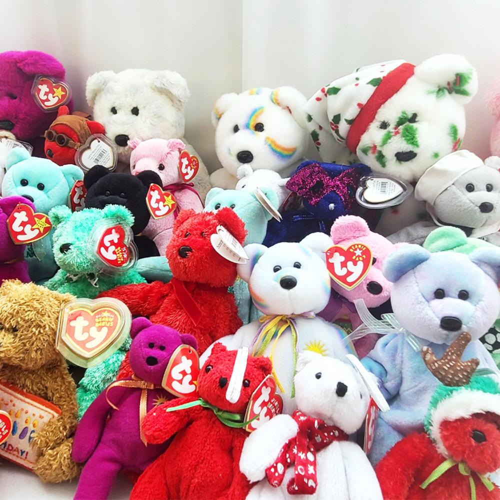 랜덤 빈티지 TY 베어 토끼 동물 미니 인형 인테리어 장식 수집 소품