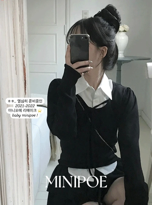 [early spring 👚⭐][MADE] 러브 레이어드 리본 탑 (3color)