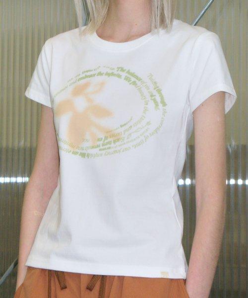 Airbrush Graphic T-Shirt [Off White]