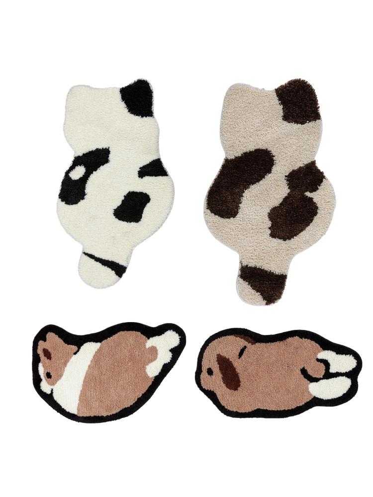 수심 Cat&Dog Rug 러그 고양이 강아지 웰시코기 욕실 카펫 발매트 현관 침실 감성