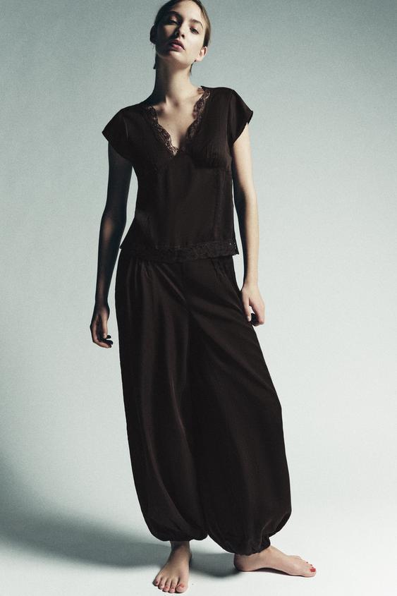 100% 라이오셀 레이스 탑