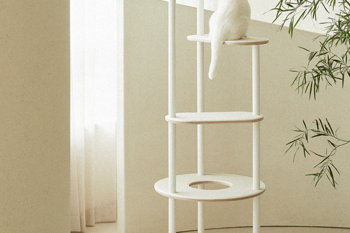 라운지 캣타워 4단 도넛형
