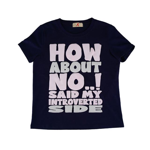 HOW ABOUT NO T-SHIRT (NAVY)