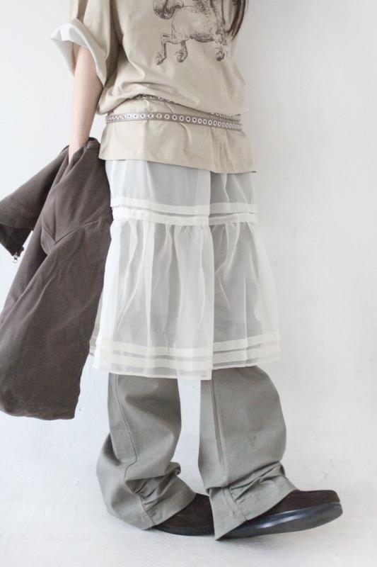 camp shirring pants (2color)